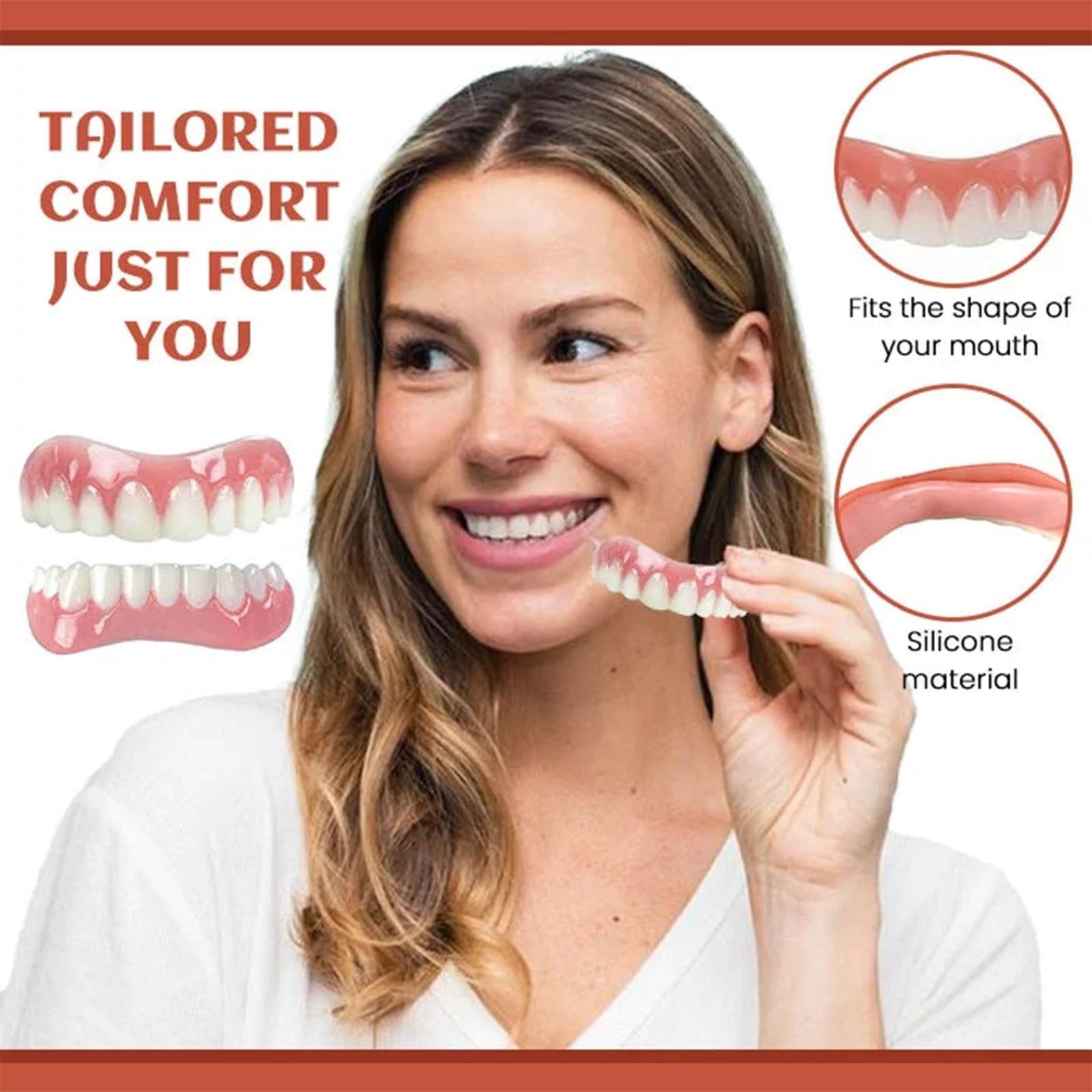 Yunpso Denture Silicone Reline Kit - Natural & Comfortable Teeth Veneers for Men & Women (1 Set) | Perfect for Denture Adjustments, Comfort Enhancement & Daily Wear