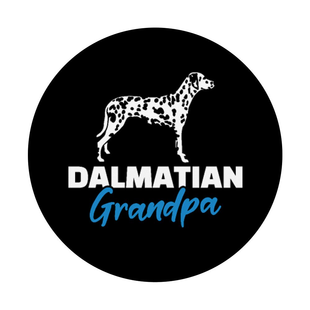 Dalmatian Grandpa PopSockets Phone Grip & Stand - Expandable Phone Holder for iPhone, Samsung, Tablets - Perfect for Work, Travel, and Daily Use