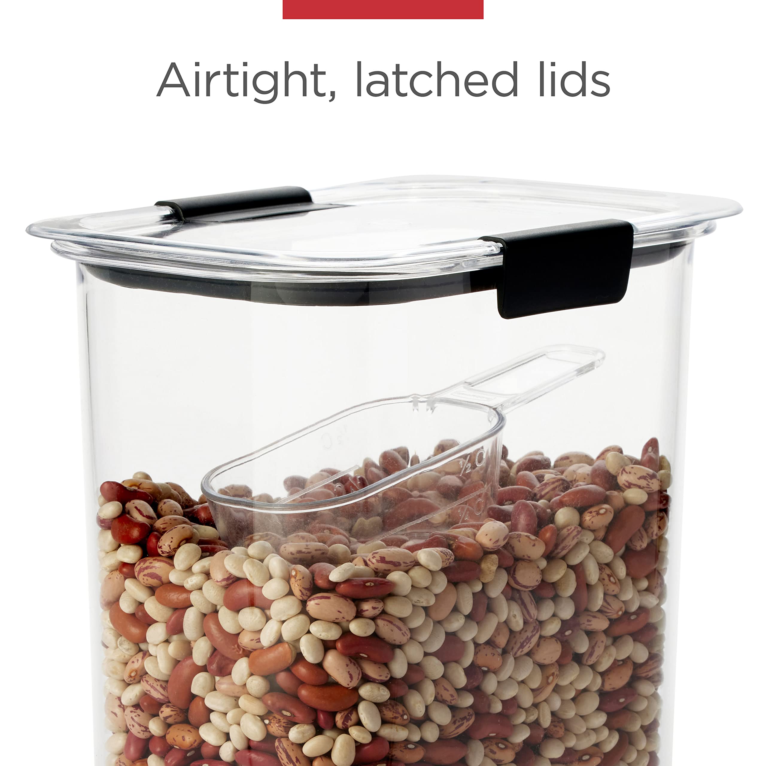 Rubbermaid Brilliance 32oz Airtight Food Storage Container - BPA-Free, Shatterproof & Dishwasher-Safe for Cereal, Snacks, Flour & Dry Goods | Perfect for Kitchen Pantry Organization & Meal Prep