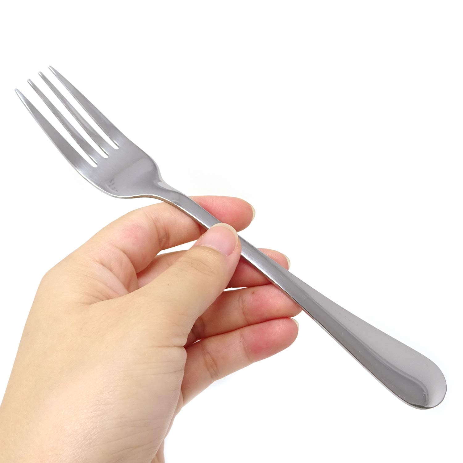 Honbay 4-Piece Stainless Steel Forks Set - 7.28 Inch Dinner Forks, Salad Forks & Dessert Forks for Home, Restaurant, Office - Durable & Elegant Flatware for Everyday Dining, Parties & Catering