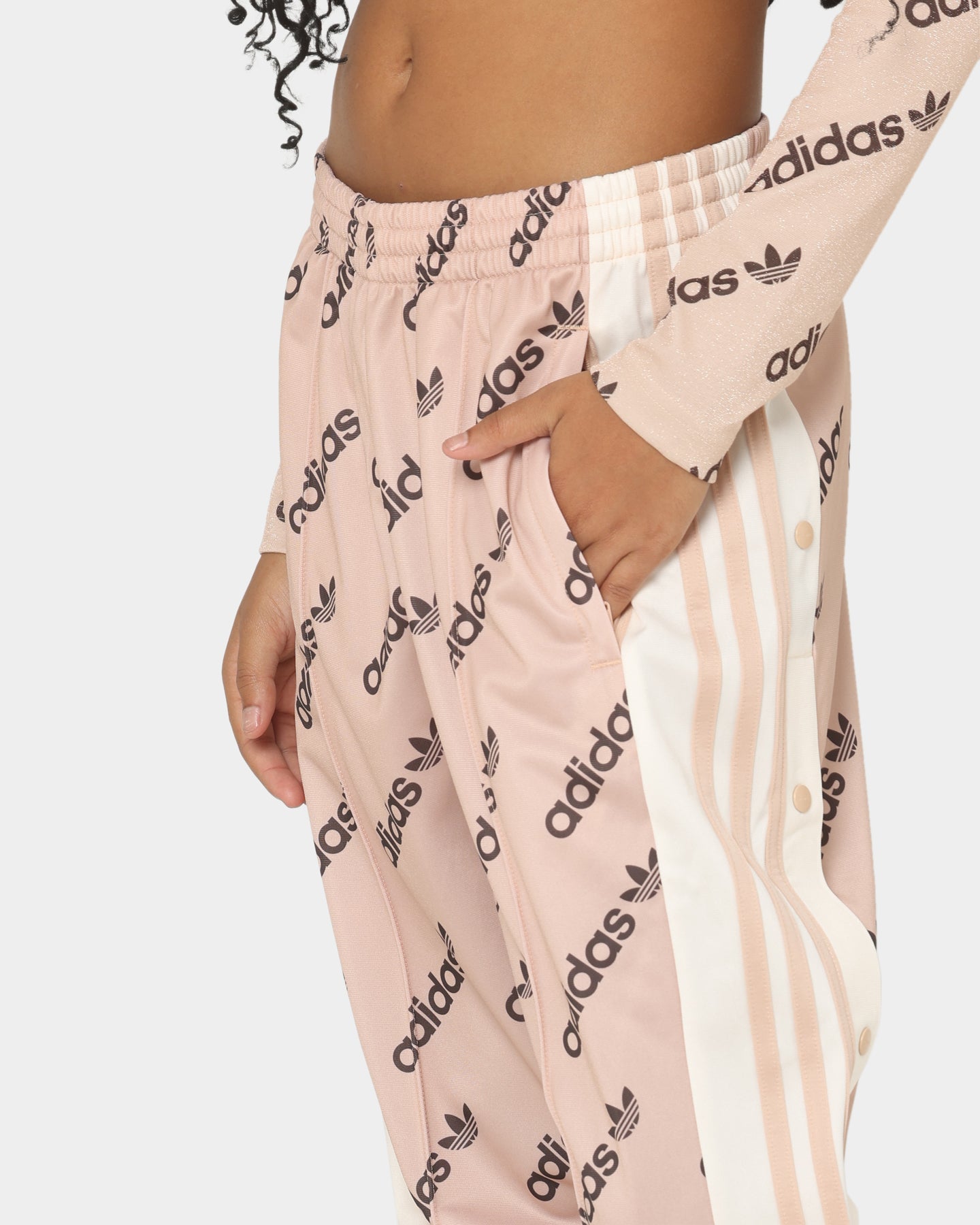 Adidas Adi Break Pants for Women - Halo Blush Color, Comfortable Athletic Joggers for Running, Yoga & Lounge Wear