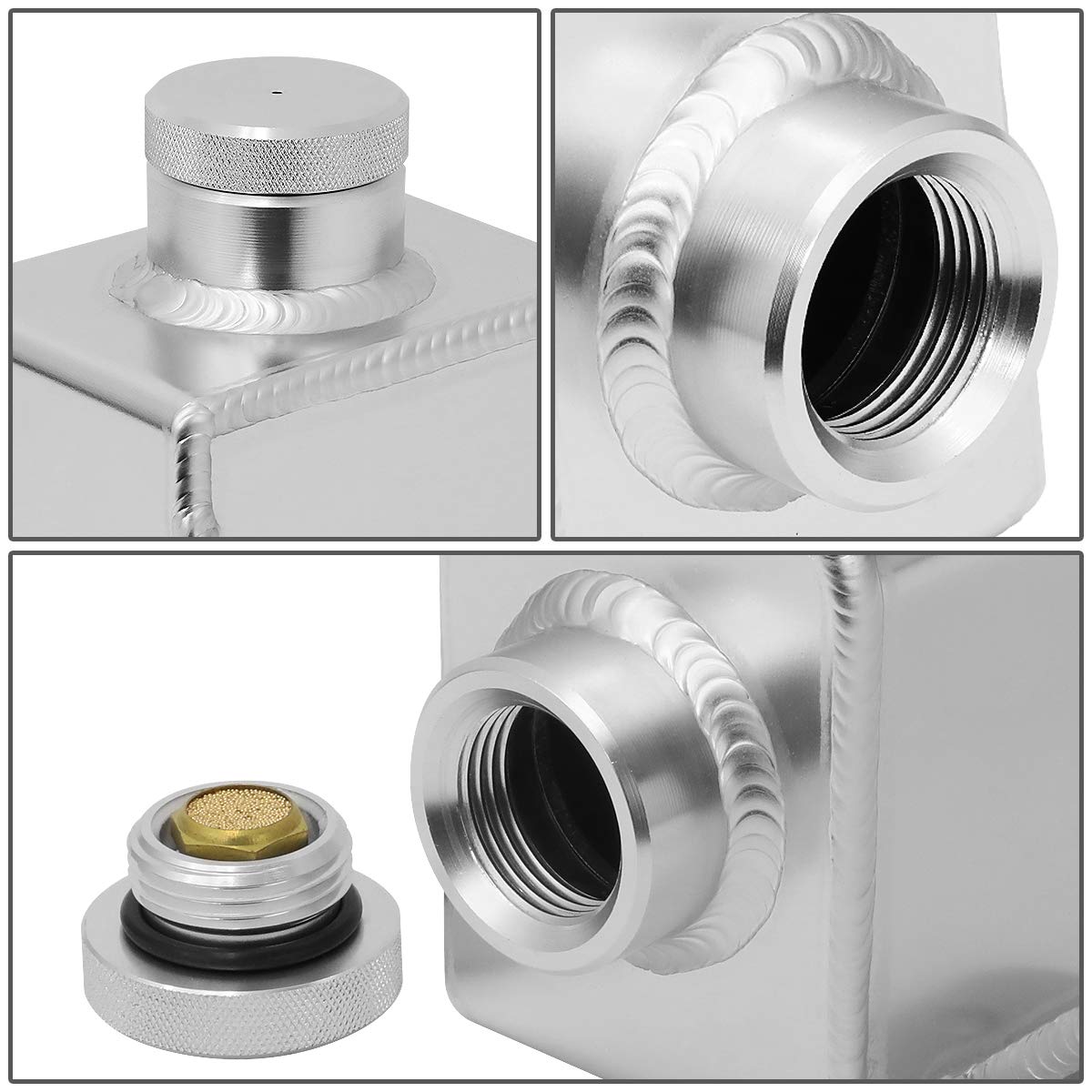 DNA MOTORING TANK-CLU-001 MT Manual Transmission Aluminum Clutch Master Cylinder Reservoir Tank - High Performance Upgrade for Off-Road & Racing Vehicles