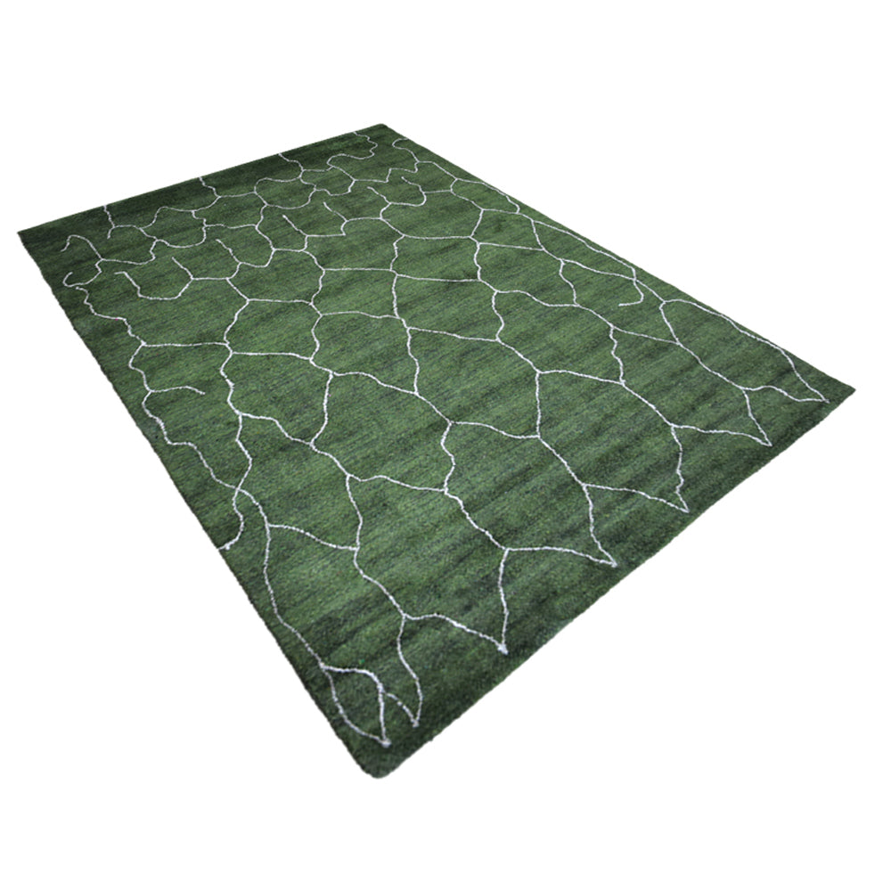 Handmade Fusion Hand Knotted Rug - Premium Wool Area Rug for Living Room, Bedroom, Dining Room - Soft & Durable Home Decor Carpet