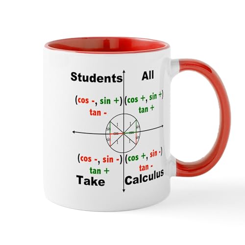 White/Red Inside - All Students Take Calculus Mug