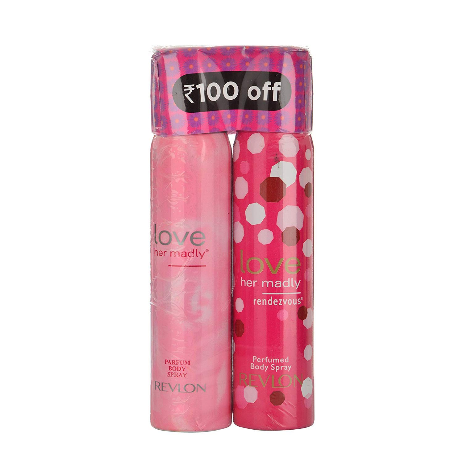 REVLON Women's Body Fresh Spray - Love Her Madly Fragrance, 100ml (Pack of 2) | Long-Lasting Floral Scent for Daily Use, Work, Date Night & Special Occasions