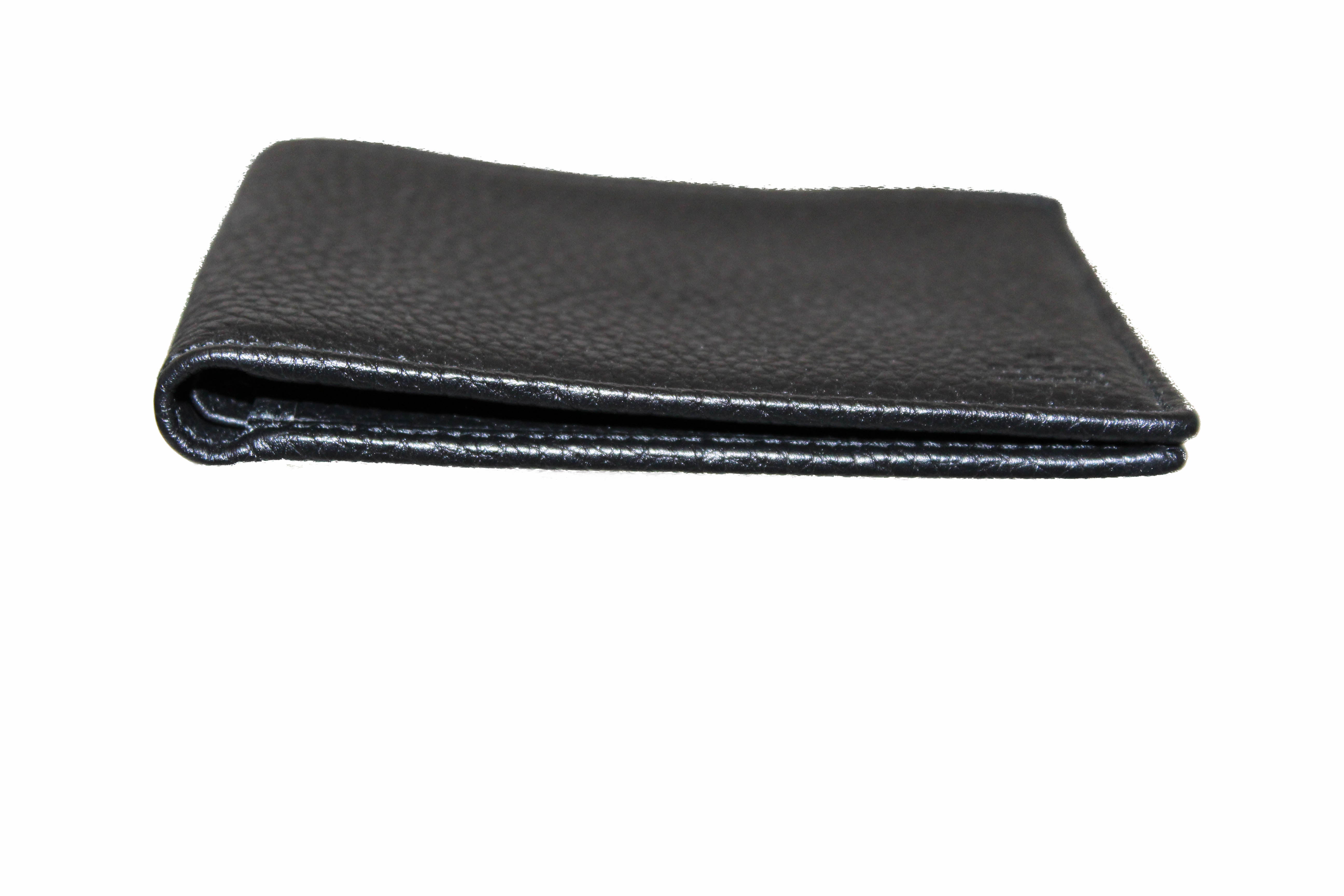 Authentic New Gucci Black Soho Leather Bifold Men's Wallet - Luxury Designer Wallet for Men, Slim RFID Blocking Credit Card Holder - Perfect for Everyday Use, Business & Travel Gifts