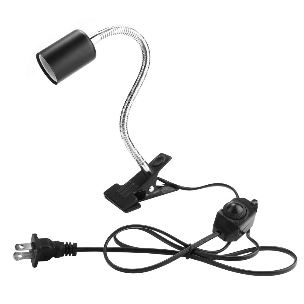 Zerodis Flexible Clamp Lamp Holder for Reptiles - Adjustable Heat Lamp Holder with Secure Clip for Heating Bulbs - Perfect for Terrariums, Reptile Cages & Pet Heating Needs