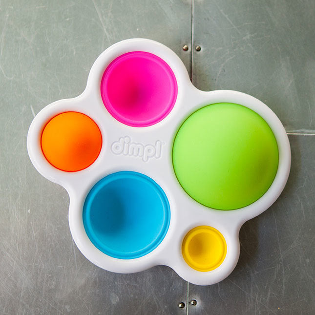 Dimpl Baby Sensory Toy - BPA-Free Silicone Pop Fidget Toy for Kids & Toddlers - Stress Relief & Fine Motor Skills Development - Perfect for Travel, Home & Classroom Use