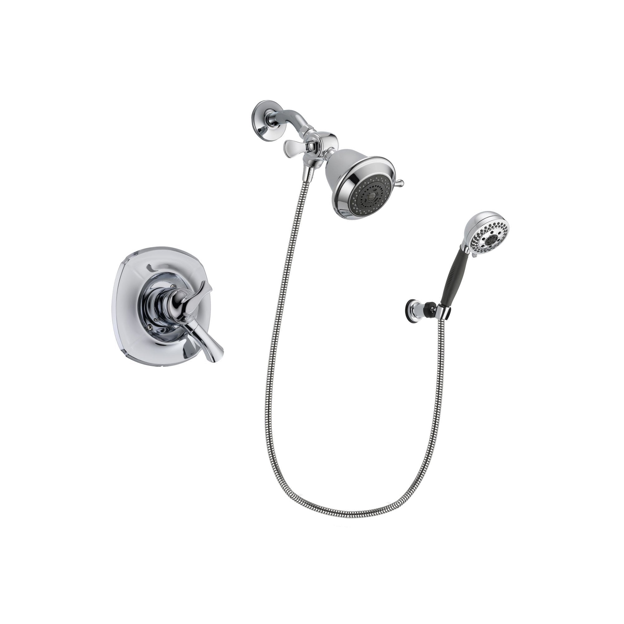 Delta Addison Chrome Shower Faucet System with Showerhead & Hand Shower DSP1134V - Perfect for Bathroom Renovation and Modern Home Upgrade