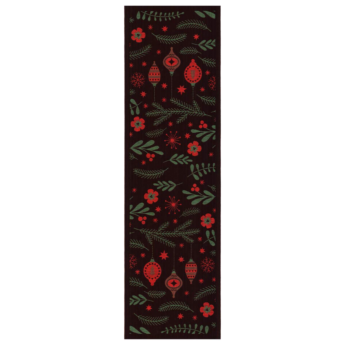 Ekelund Weavers Julkvist Christmas Table Runner - Handwoven Scandinavian Holiday Decor for Dining Table, Buffet, and Fireplace Mantle