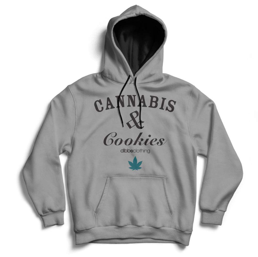 **Dibbs Clothing Cannabis & Cookies Kush High Times Weed Street Hoodie - MP3 Earphone Loops, Unisex Pullover for Music Lovers & Streetwear Enthusiasts - Perfect for Concerts, Festivals & Casual Wear**