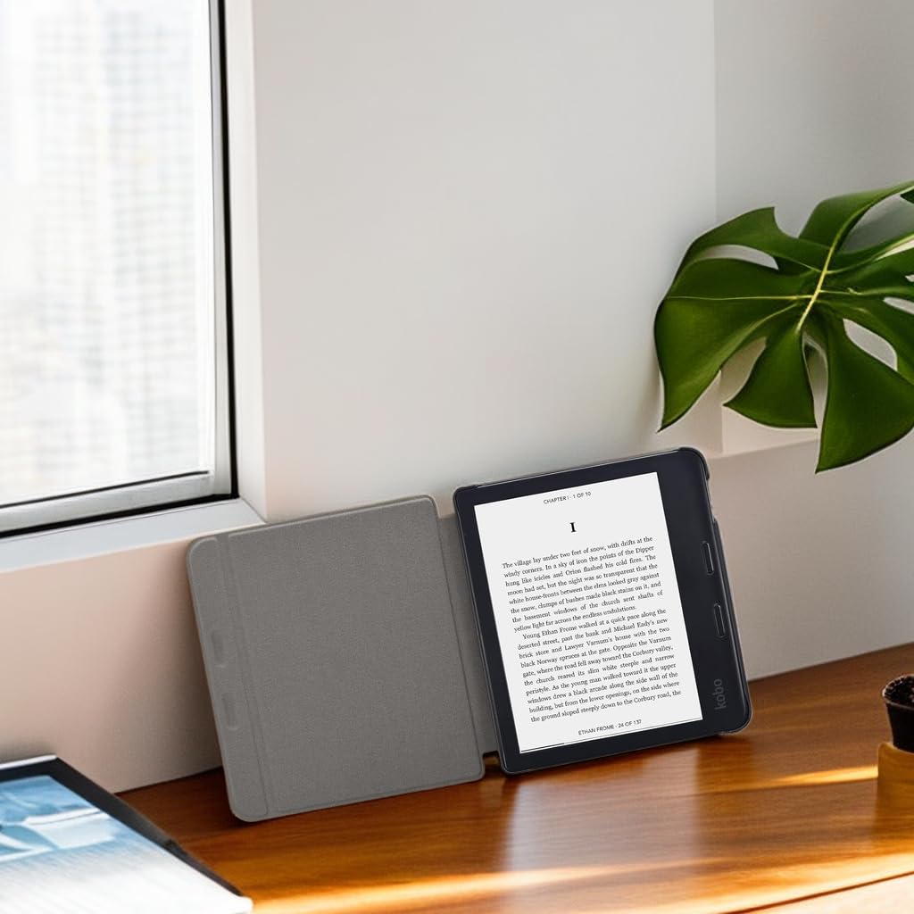 Premium PU Leather Case for Kobo Libra Colour & Libra 2 eReader - Slim Protective Cover with Auto Sleep/Wake | Perfect for Reading, Travel & Daily Commute