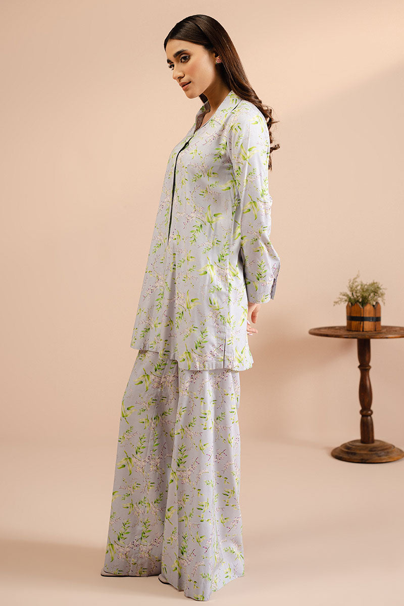 LAVENDER BLOOM 2-Piece Outfit Set (Shirt & Pants) for Women - Casual Summer Wear, Beach Vacation Outfit, Boho Chic Style