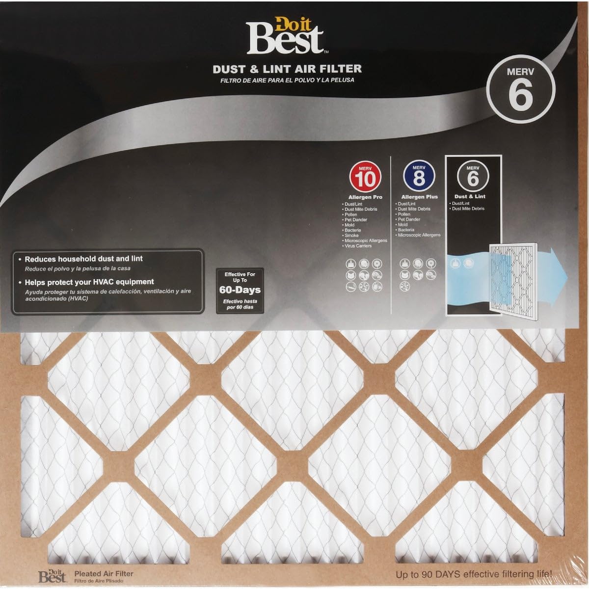 18x25x1 MERV 6 Air Filter by Flanders - Premium HVAC Furnace & AC Replacement Filter for Home, Office, and Commercial Use - Improves Indoor Air Quality & Reduces Dust