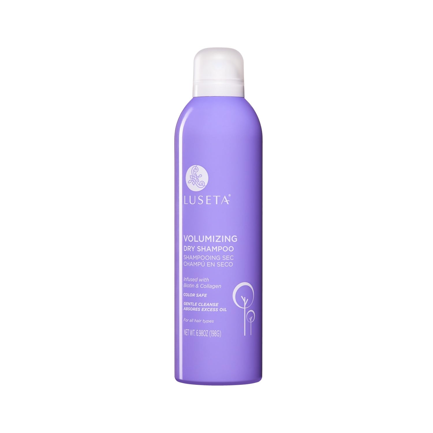 **Luseta Biotin Dry Shampoo for Women & Men – Volumizing & Oil Absorbing Spray for Oily Hair – 6.98oz | Refreshing Hair Care for Fuller, Cleaner Hair – Perfect for Travel, Gym & Busy Lifestyles**