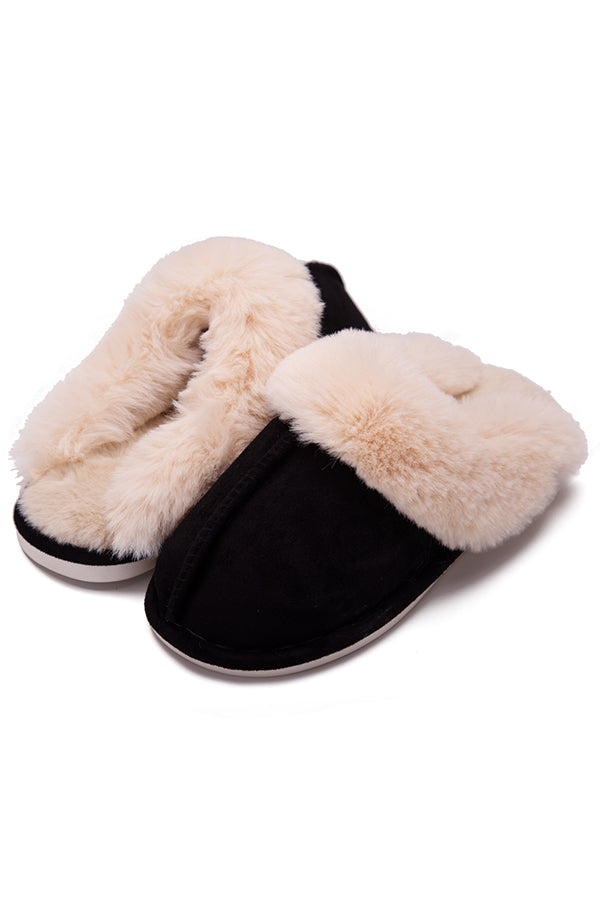 Cozy Plush Cotton Slippers for Women & Men - Soft Indoor House Shoes with Non-Slip Sole - Perfect for Winter, Home, Office and Hotel Use