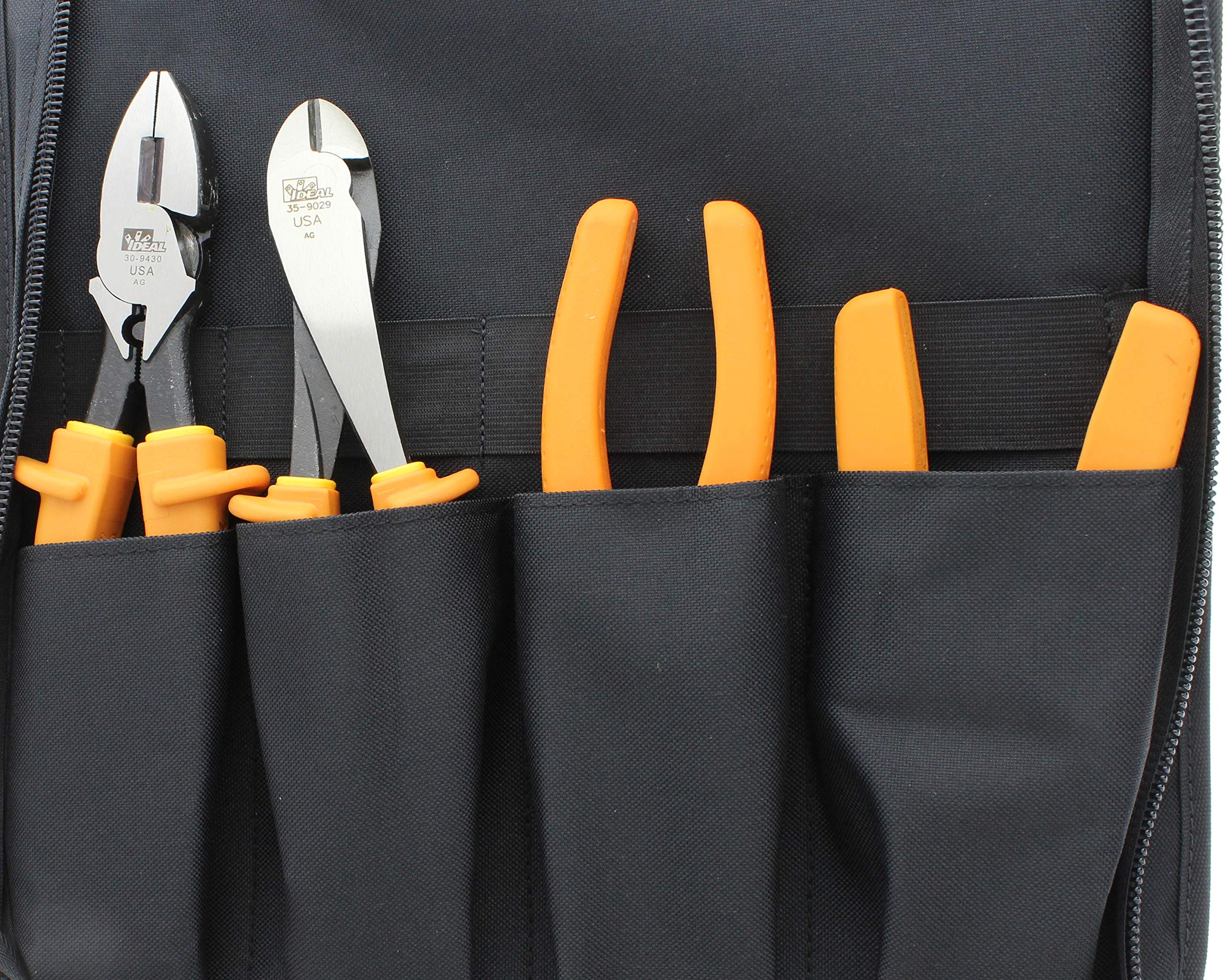 IDEAL Electrical 35-9108 9-Piece Insulated Tool Kit with Case - Double Insulated Hand Tools, Non-Slip Grips, Impact Resistant - Perfect for Electricians, HVAC Technicians & Home Electrical Repairs