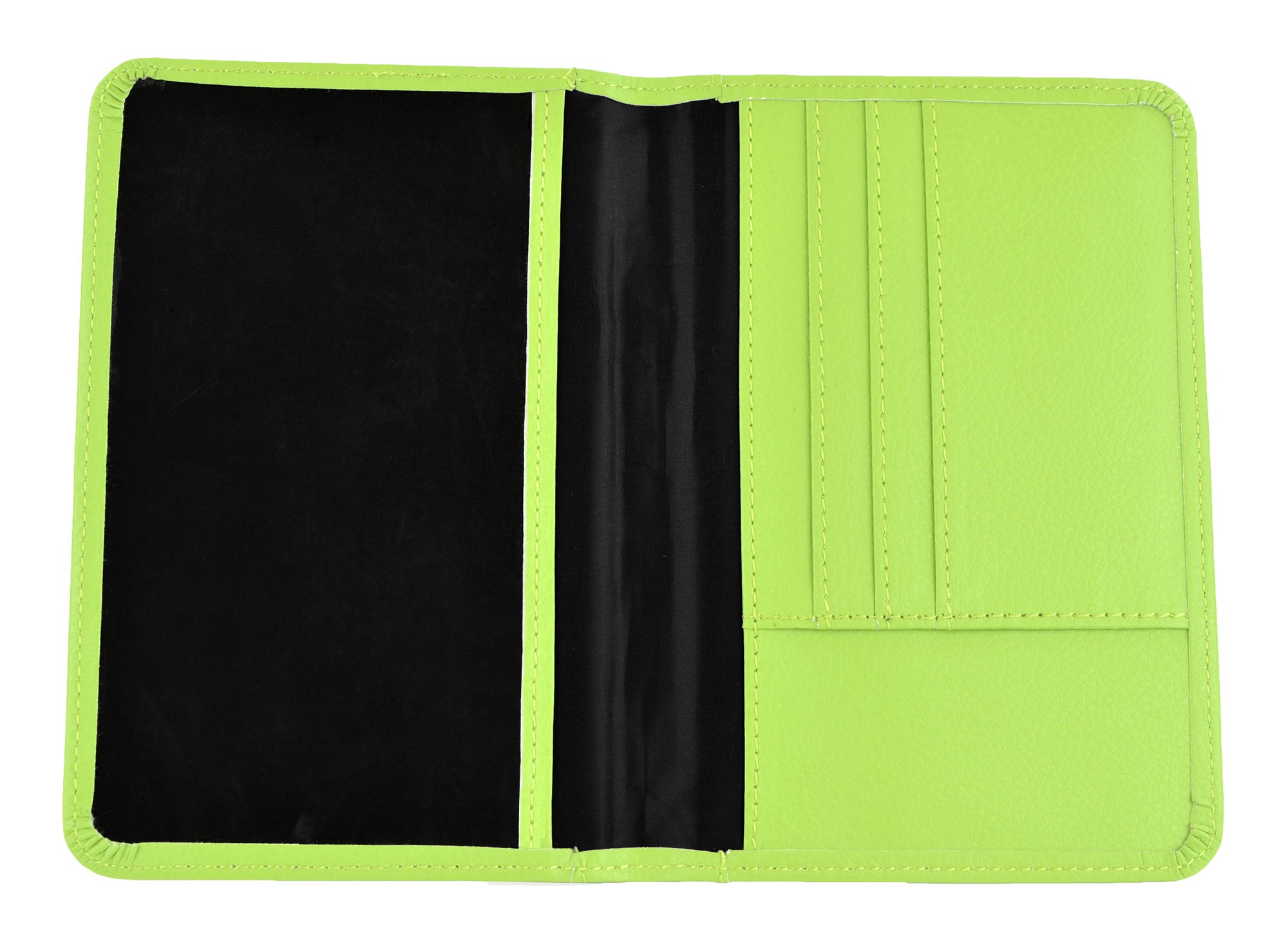 Belle Donne RFID Blocking Passport Holder Wallet - PU Leather Travel Document Cover with Secure ID Protection - Green Passport Organizer for Women & Men | Perfect for International Travel, Business Trips & Vacation Accessories