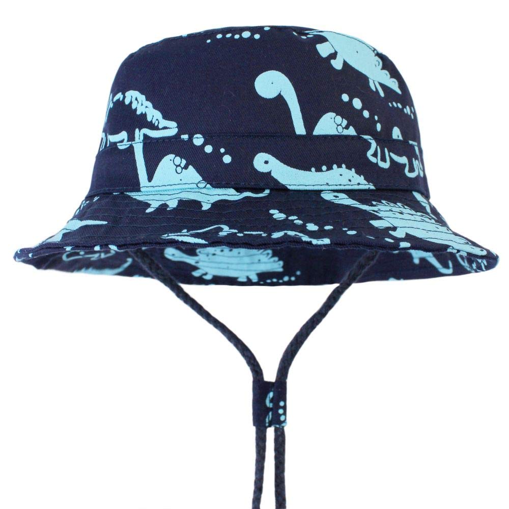 LAPOPNUT UPF 50+ Baby Sun Hat - Wide Brim Toddler Bucket Hat for Boys & Girls - Sun Protective Summer Beach Hat for Outdoor Play, Park, and Pool Activities