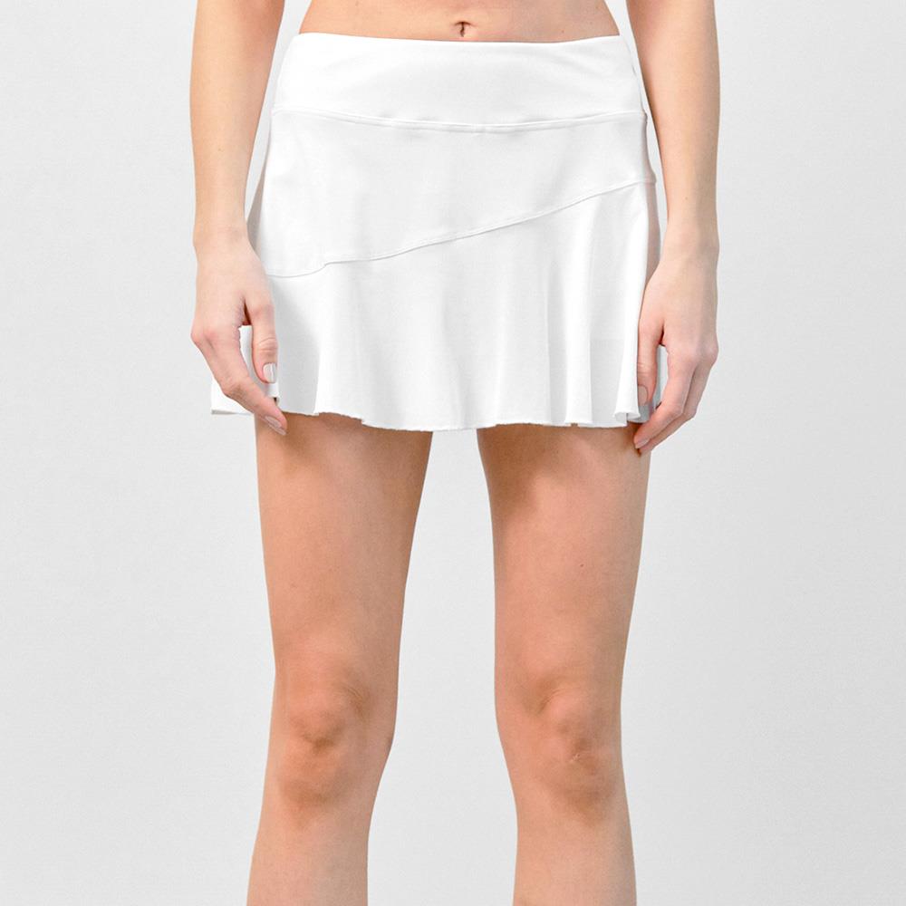 Lija Women's Multi-Panel Skort - White | Athletic Tennis Skirt with Shorts for Running, Golf & Workout | Comfortable & Stylish Activewear