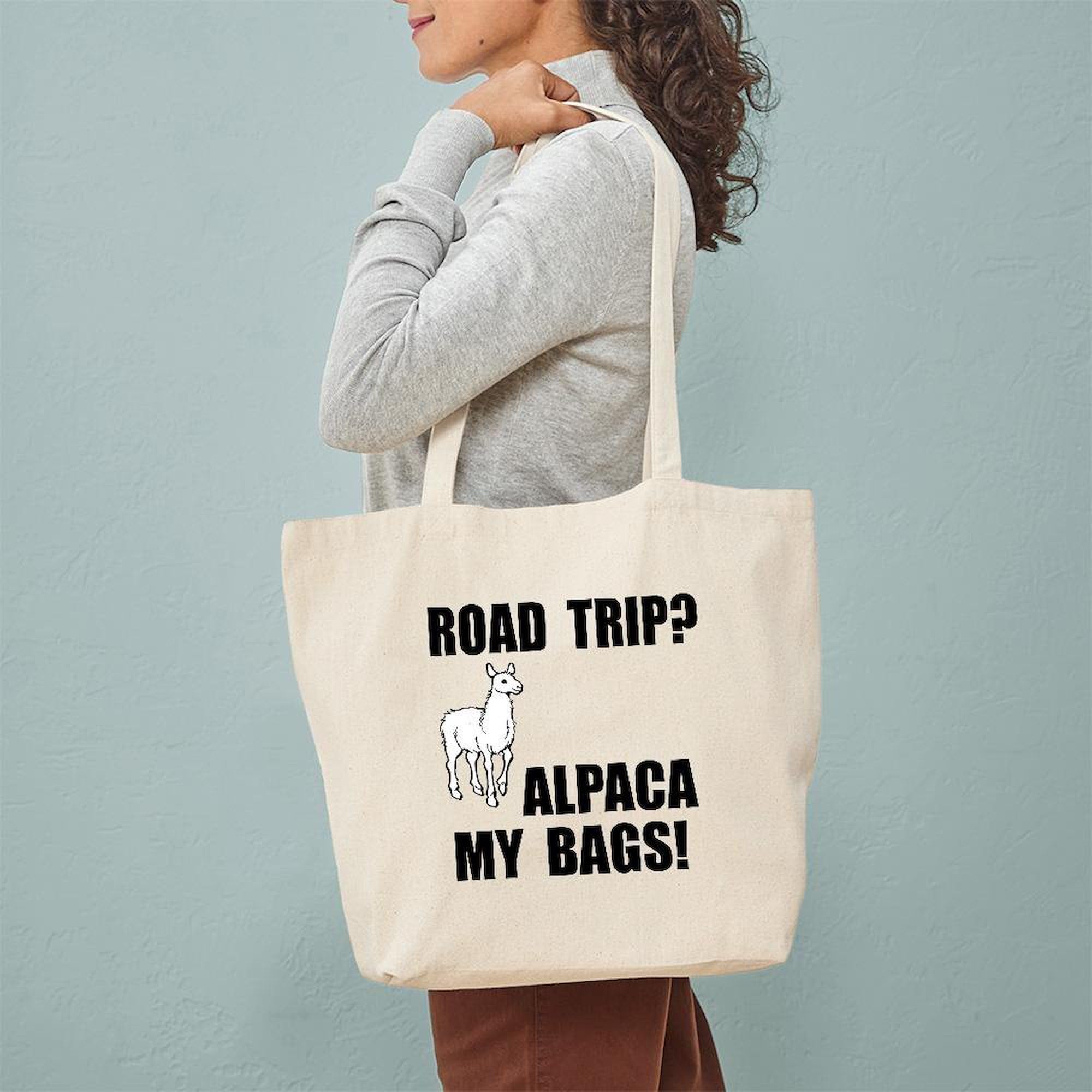 Alpaca My Bags! Natural Canvas Tote Bag - Eco-Friendly Reusable Shopping Bag for Groceries, Beach & Travel | CafePress