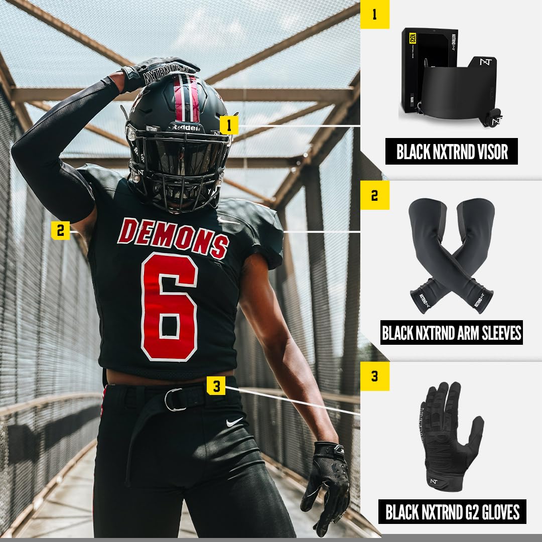 Nxtrnd G2 Football Gloves for Men - Ultra Sticky Elite Receiver Gloves with Enhanced Grip for Training & Game Day Performance