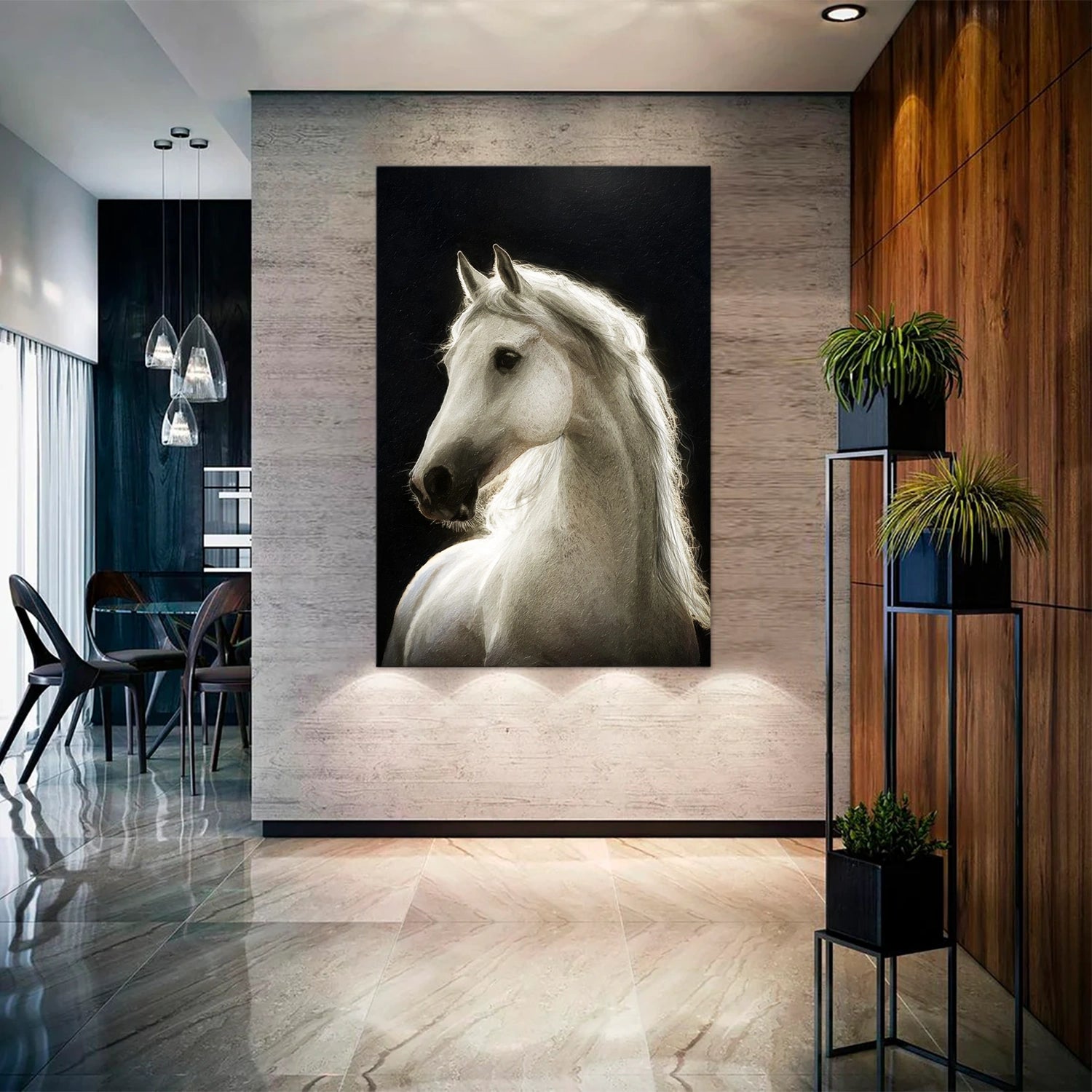 Animal Art Painting #AP107 - Handmade Canvas Wall Decor for Living Room, Bedroom & Office | Wildlife Artwork for Home & Gifts