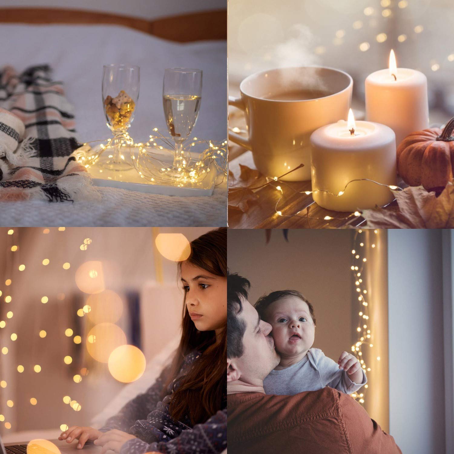 TingMiao 33ft 100 LED Fairy String Lights with Remote - Battery Operated Waterproof Copper Wire Lights for Indoor Decor, Bedroom, Wedding, Party & Christmas Decoration