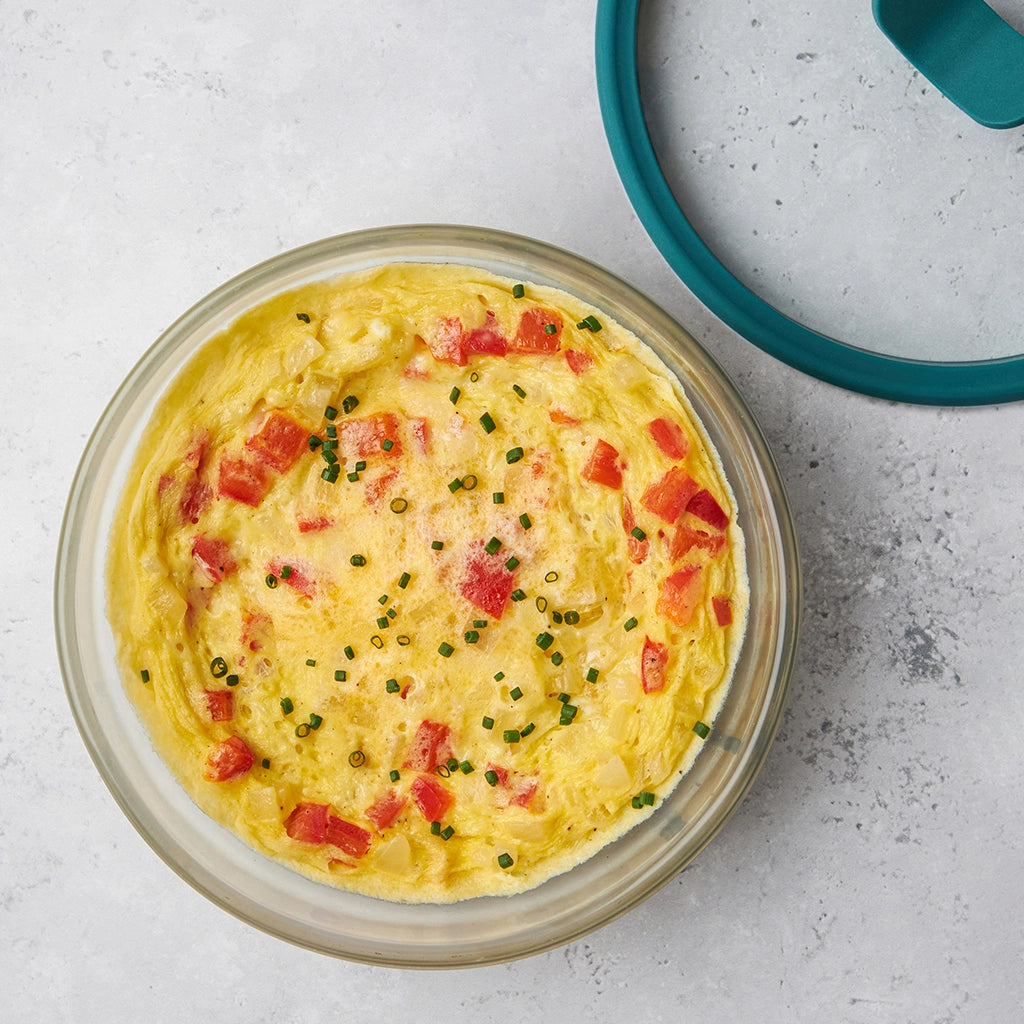 Quick Microwave Frittata - Easy Egg Breakfast Recipe for Busy Mornings | Perfect for Office Lunch & Healthy Meal Prep
