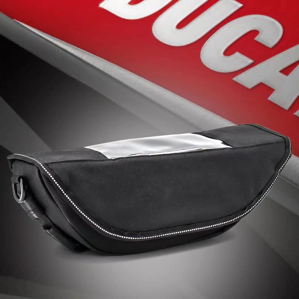 Waterproof Motorcycle Handlebar Bag for Ducati Monster 797 821 Multistrada 1200 1260 950 - Durable Travel Storage Bag for Bikes | Perfect for Commuting, Road Trips & Adventure Riding