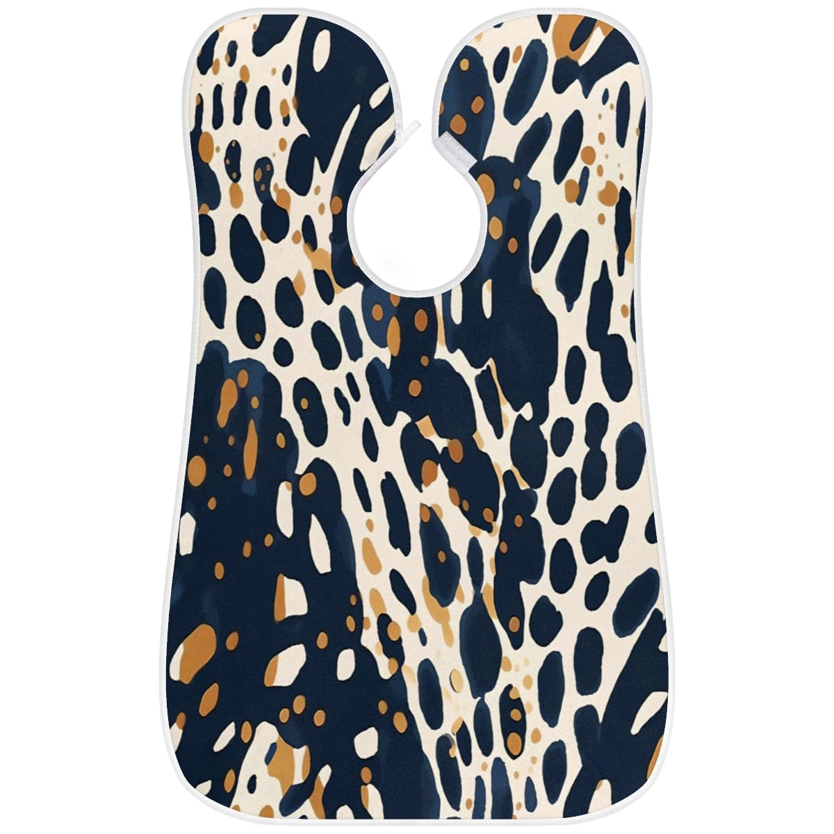 **Leopard Print Beard Bib for Men - Waterproof Shaving Apron for Hair Dye, Makeup & Barbering - Sink Hair Catcher & Grooming Tool - Perfect for Home & Salon Use**