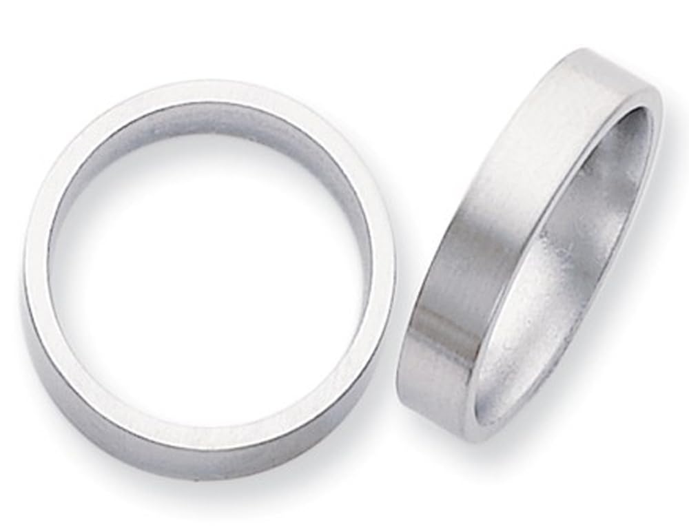 5mm Comfort Fit Titanium Wedding Band Ring for Men - Durable & Hypoallergenic Titanium Ring for Everyday Wear, Anniversary & Special Occasions