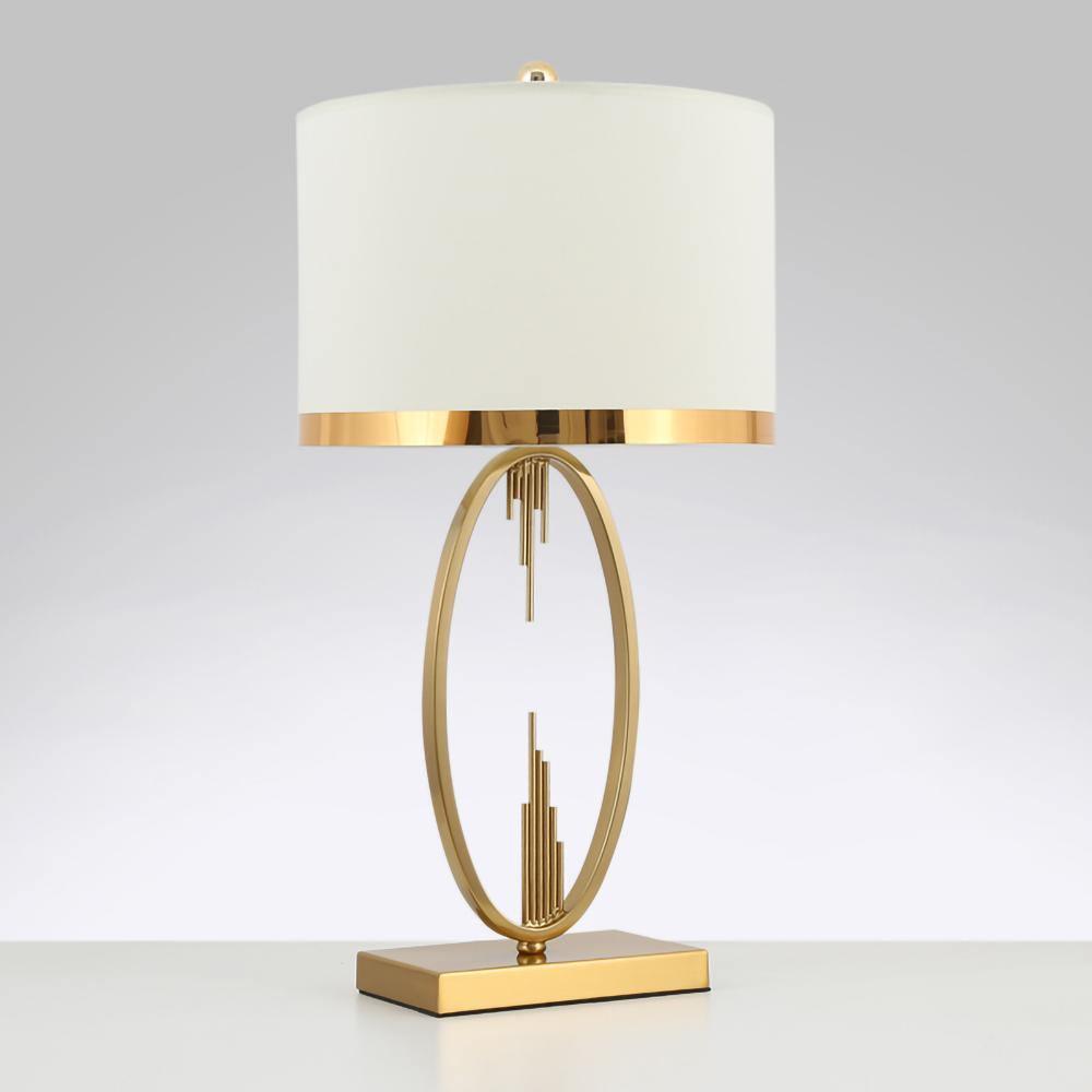 Modern Metal Table Lamp - Adjustable LED Desk Light for Home Office, Bedroom & Study - Dimmable & Energy Efficient Lighting Solution for Reading & Working