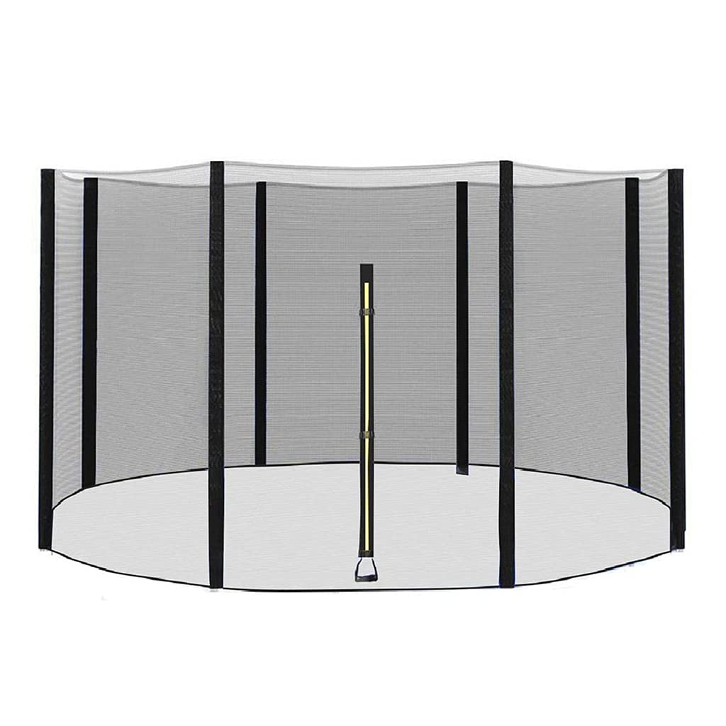 AAADRESSES 6-Pole/8-Pole Round Trampoline Safety Net - Heavy Duty Replacement Jumping Net for 12ft Trampolines - Kids, Teens & Adults - Perfect for Backyard Fun, Exercise & Outdoor Play