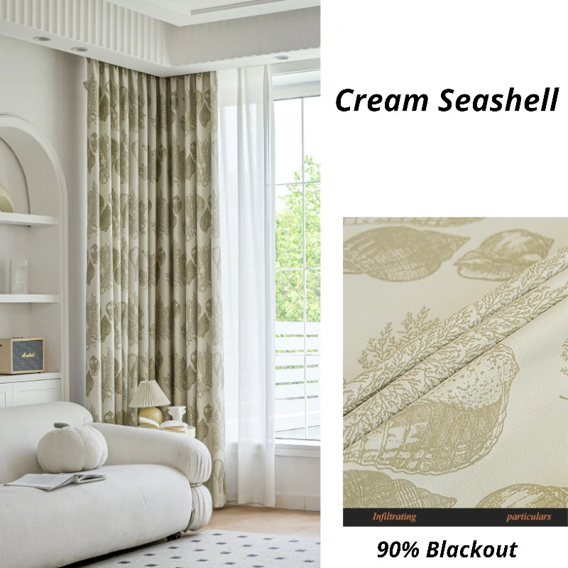Sienna Polyester Jacquard Blackout Curtains - Custom Window Treatments for Bedroom & Living Room - Thermal Insulated, Light Blocking, Noise Reducing Drapes