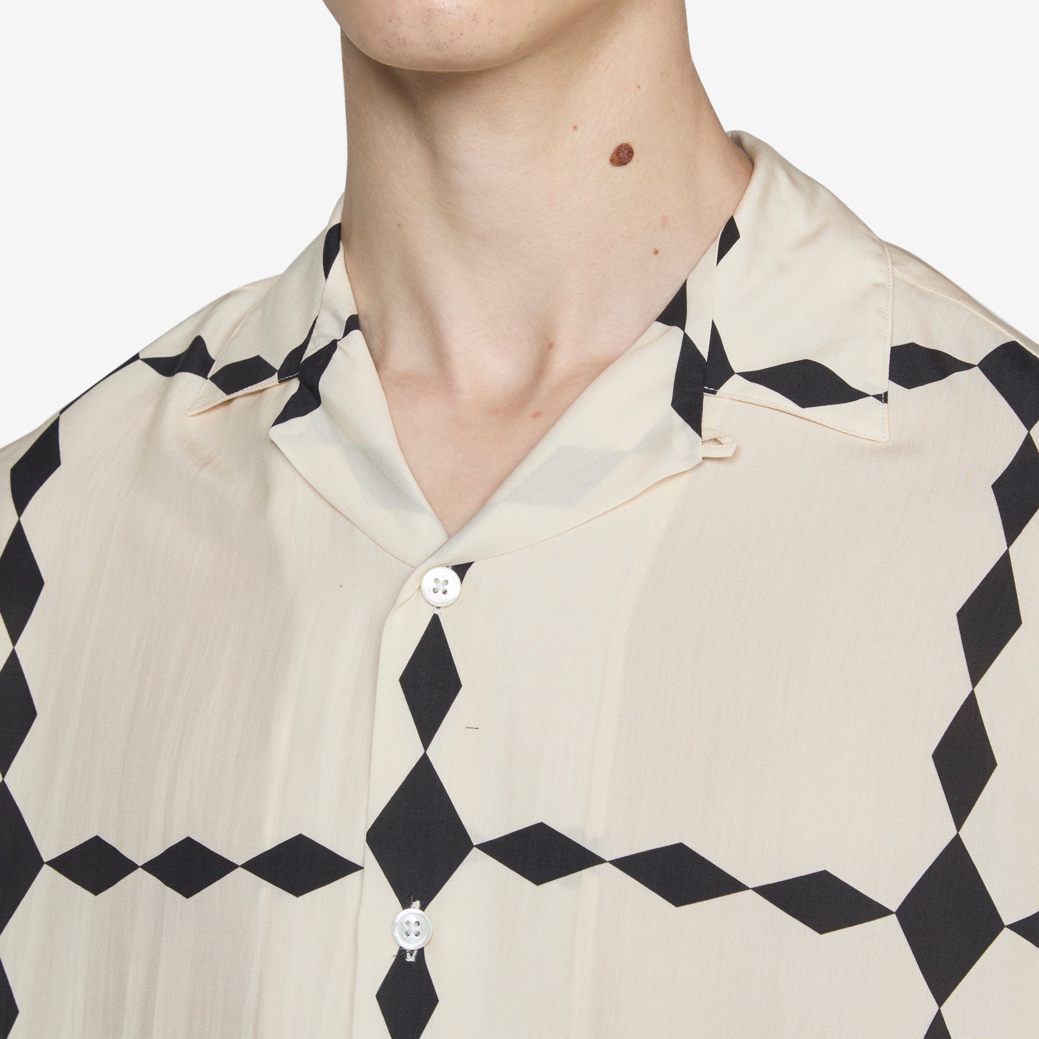 Premium Black Diamond Print Shirt for Men - Stylish Casual & Party Wear - Perfect for Date Nights, Office, and Social Events