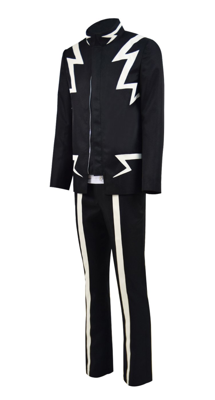 Denki Kaminari Cosplay Costume - My Hero Academia Anime Outfit for Men, Black Halloween Costume | Perfect for Cosplay Events, Halloween Parties & Anime Conventions