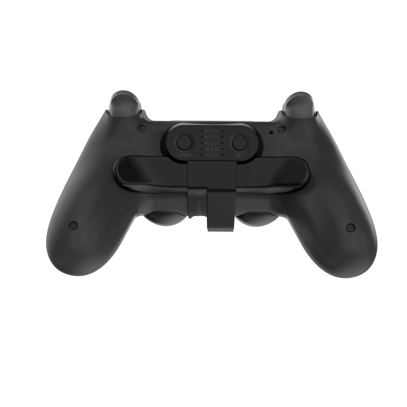 Rehomy Ergonomic Controller Paddles with 10 Key Mappings - Back Button Attachment for PS4 Controller - Perfect for FPS, Racing & Competitive Gaming