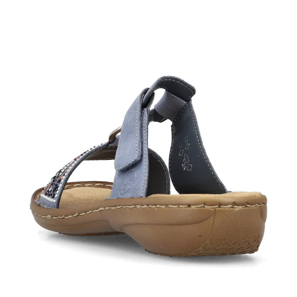 Rieker 608K2 Blue Women's Comfortable Casual Shoes for Walking, Work & Everyday Wear