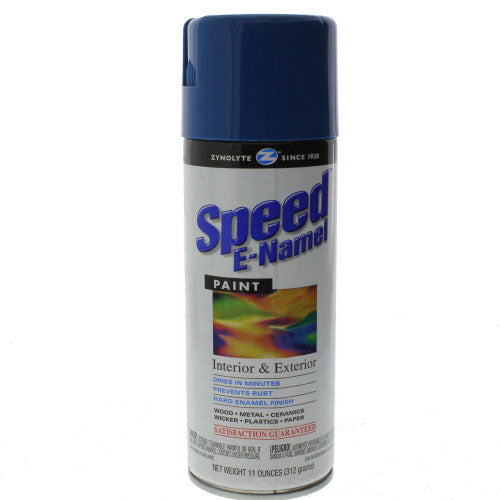 Aervoe Z471 Royal Blue Zynolyte Speed Enamel Spray Paint - Fast Drying, High Gloss Finish for Automotive, Metal, Wood & DIY Projects