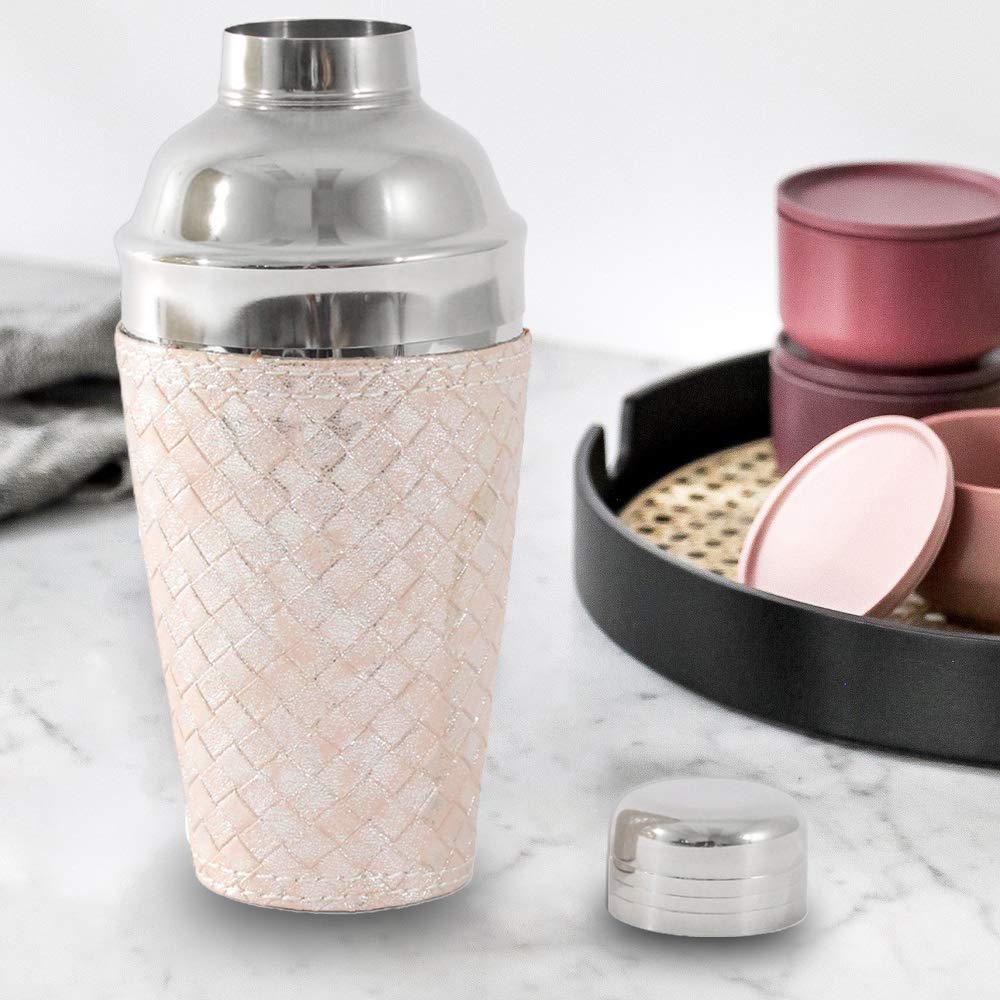 Premium 5-Piece Stainless Steel Bar Set - Ice Bucket, Wine Chiller, Champagne Cooler, Cocktail Shaker with Strainer & Serving Tray - Elegant Barware for Home Entertaining, Parties & Wedding Receptions