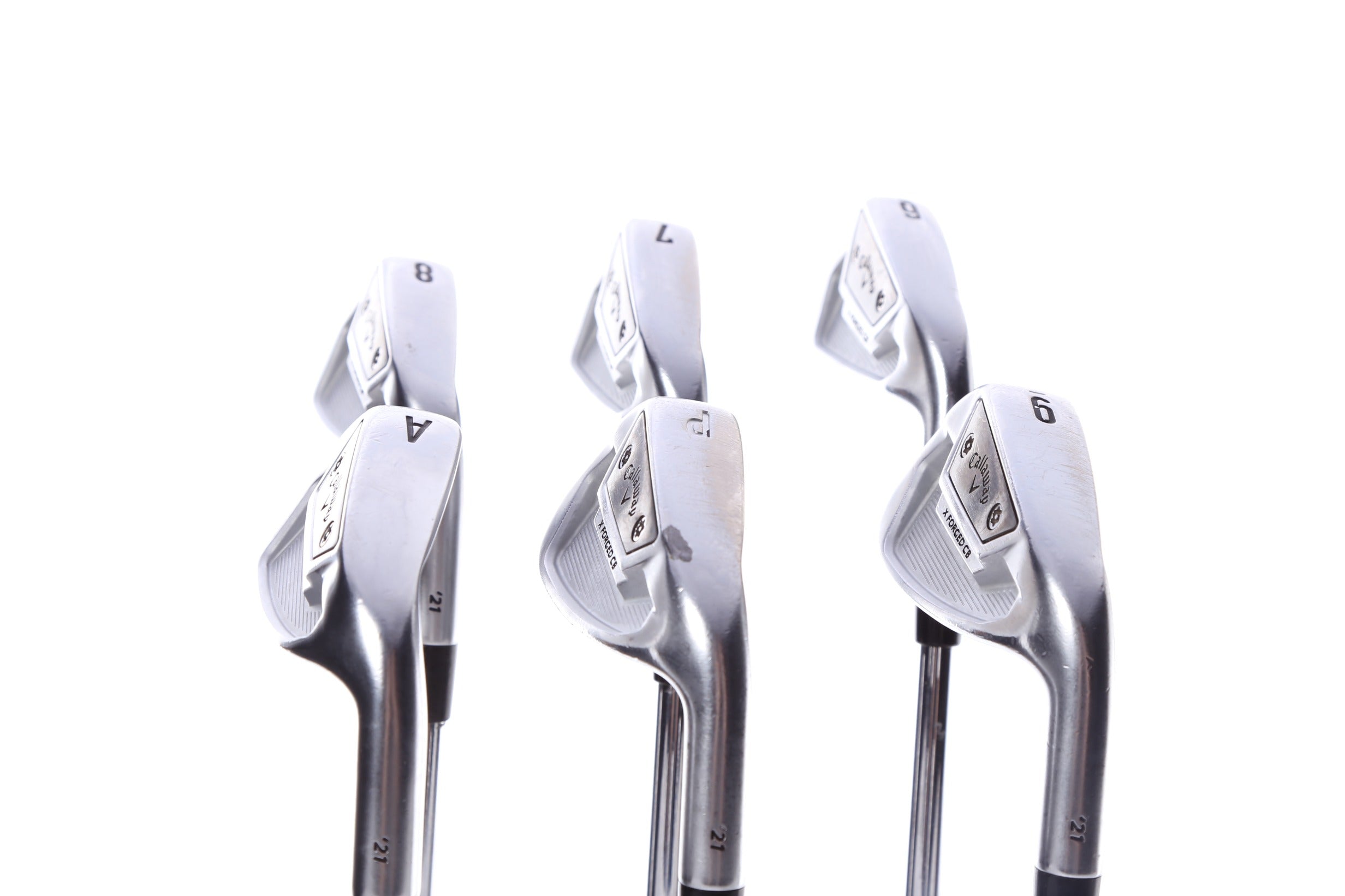 Used Callaway X Forged CB 21 Iron Set 6-AW Right Handed Stiff Flex Golf Clubs - Perfect for Mid-Handicap Players & Course Play