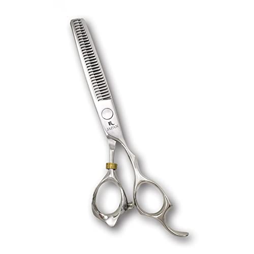 Romonix 6 Inch Professional Barber Hair Scissors & Thinning Shears - Sharp Hair Cutting & Styling Tools for Salon & Home Use