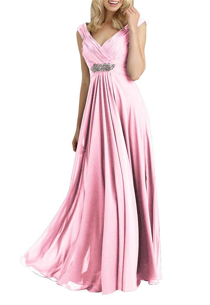 Elegant Mother of The Bride Dresses - Long Formal Evening Gowns with V-Neck for Weddings & Special Occasions