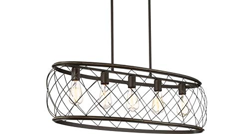 15.57 Inch Trellis Lattice Cage Semi-Flush Ceiling Light Fixture - 3-Light Openwork Lantern in Antique French Country Style (Aged Bronze) | Perfect for Basement, Entryway, Bathroom & Hallway Lighting