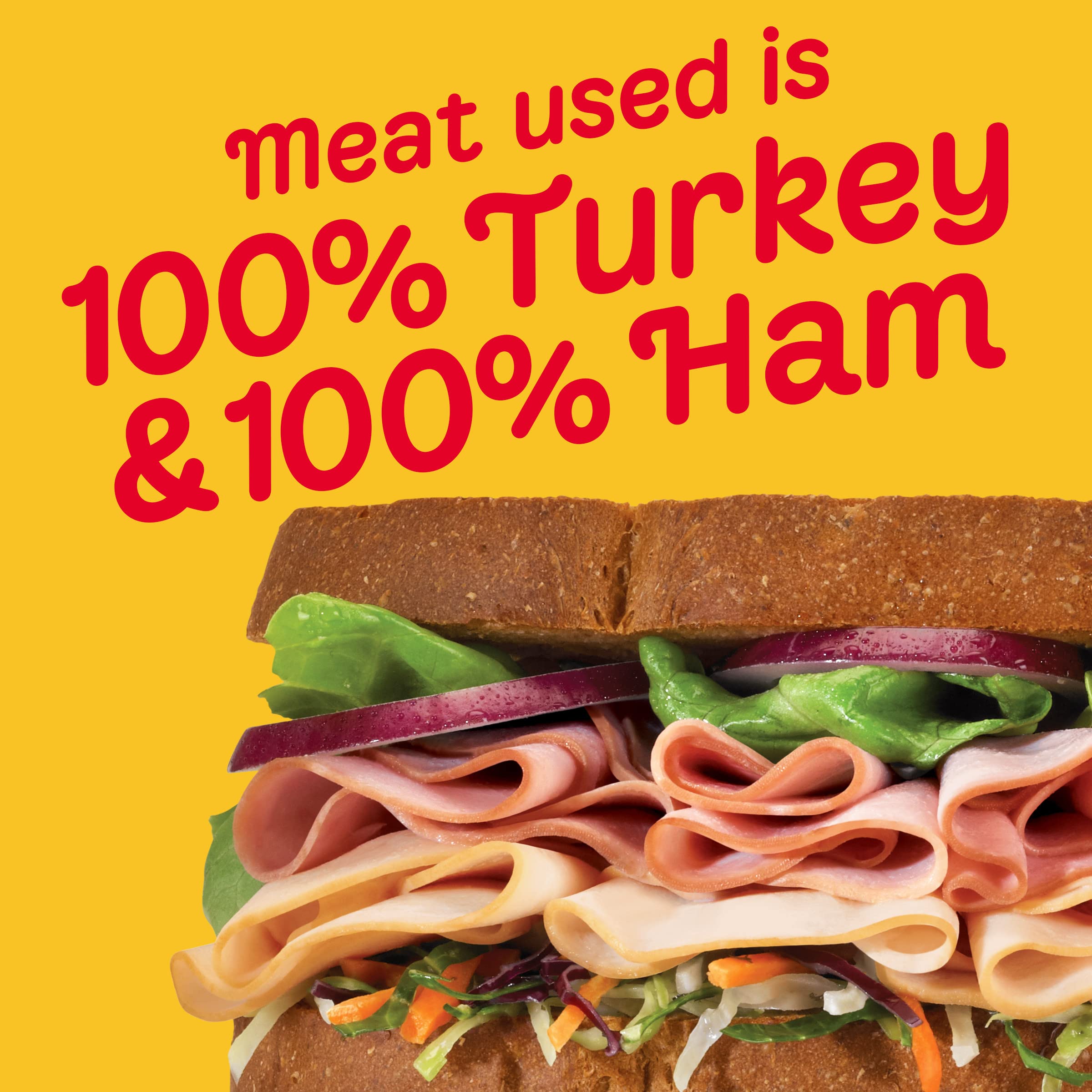 Oscar Mayer Deli Fresh Oven Roasted Turkey Breast & Smoked Uncured Ham Sliced Sandwich Meat Variety Pack - 9 oz Tray - Perfect for Lunch Boxes, Sandwiches, and Charcuterie Boards