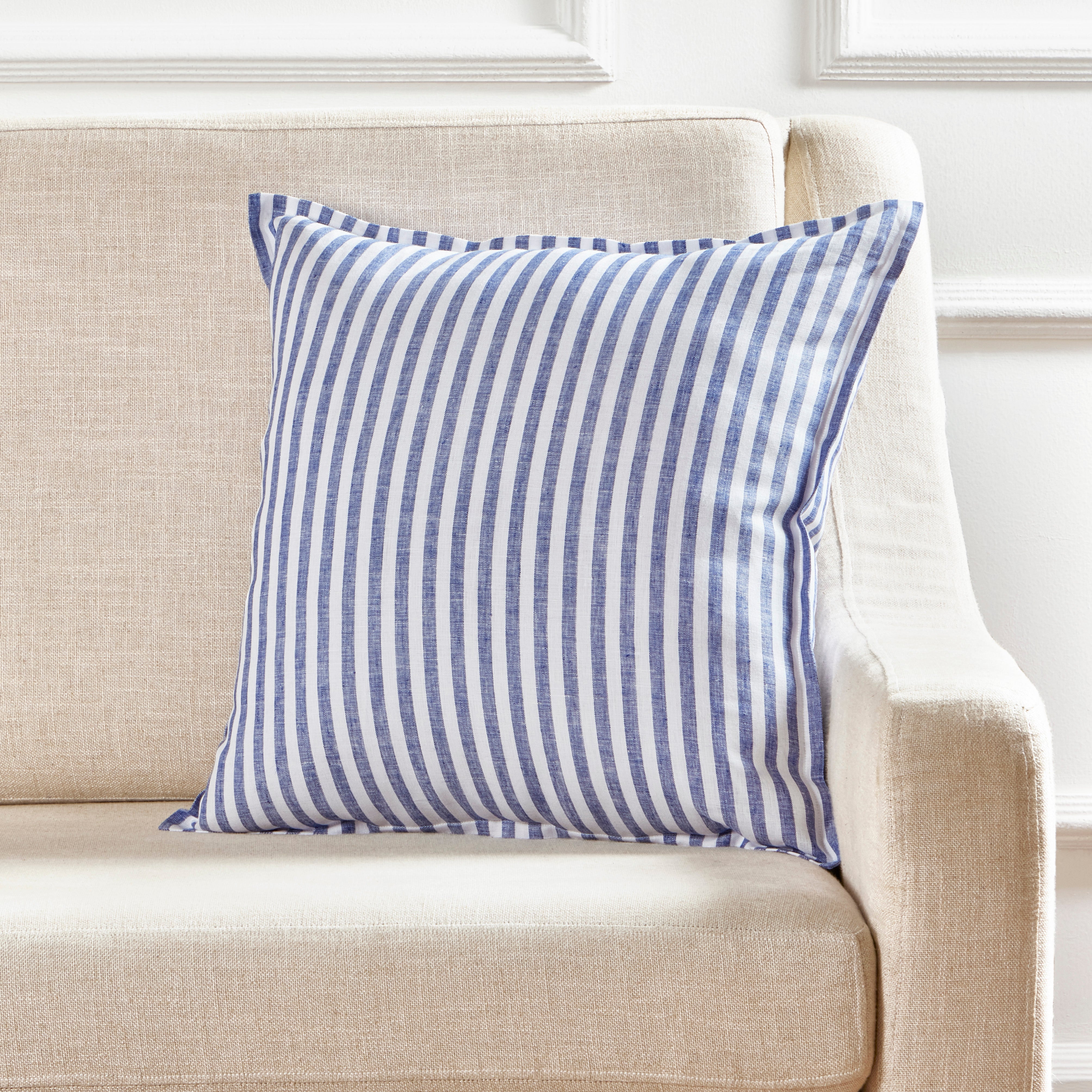 Primrose Yellow and White Amalfi Stripe