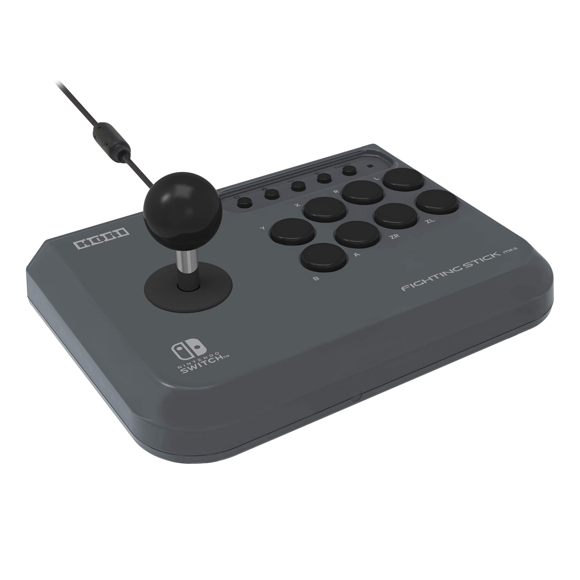 Official Hori Nintendo Switch Fighting Commander Mini - Licensed Switch Fighting Stick for Pro Gaming - Perfect for Super Smash Bros, Street Fighter & Competitive Play