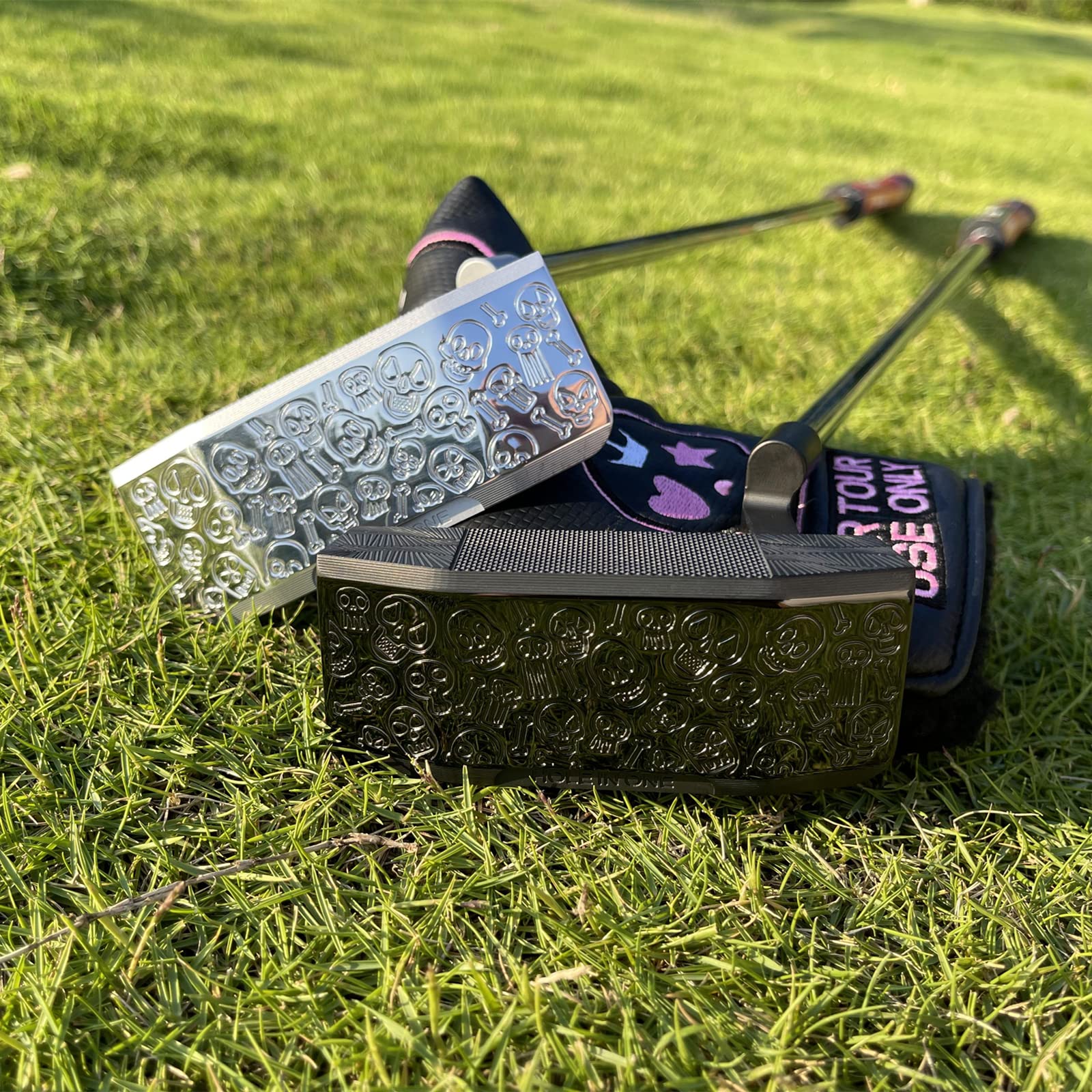 Premium Super GSS Golf Putter - 303 Stainless Steel 375g CNC Milled Right-Handed Skull Design Putter with Headcover - Perfect for Golf Enthusiasts & Tournament Play