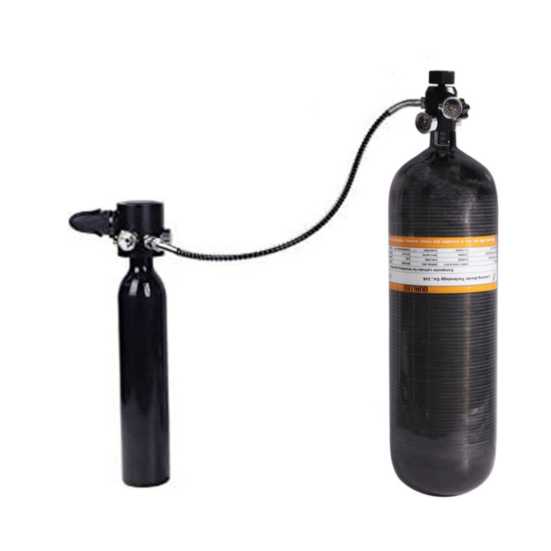TUXING M18x1.5 Thread 4500psi Paintball Fill Station PCP Air Gun Regulator - Dual Gauge Valve with 20